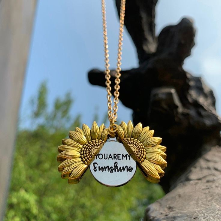 You Are My Sunshine Necklace (Stainless Steel)