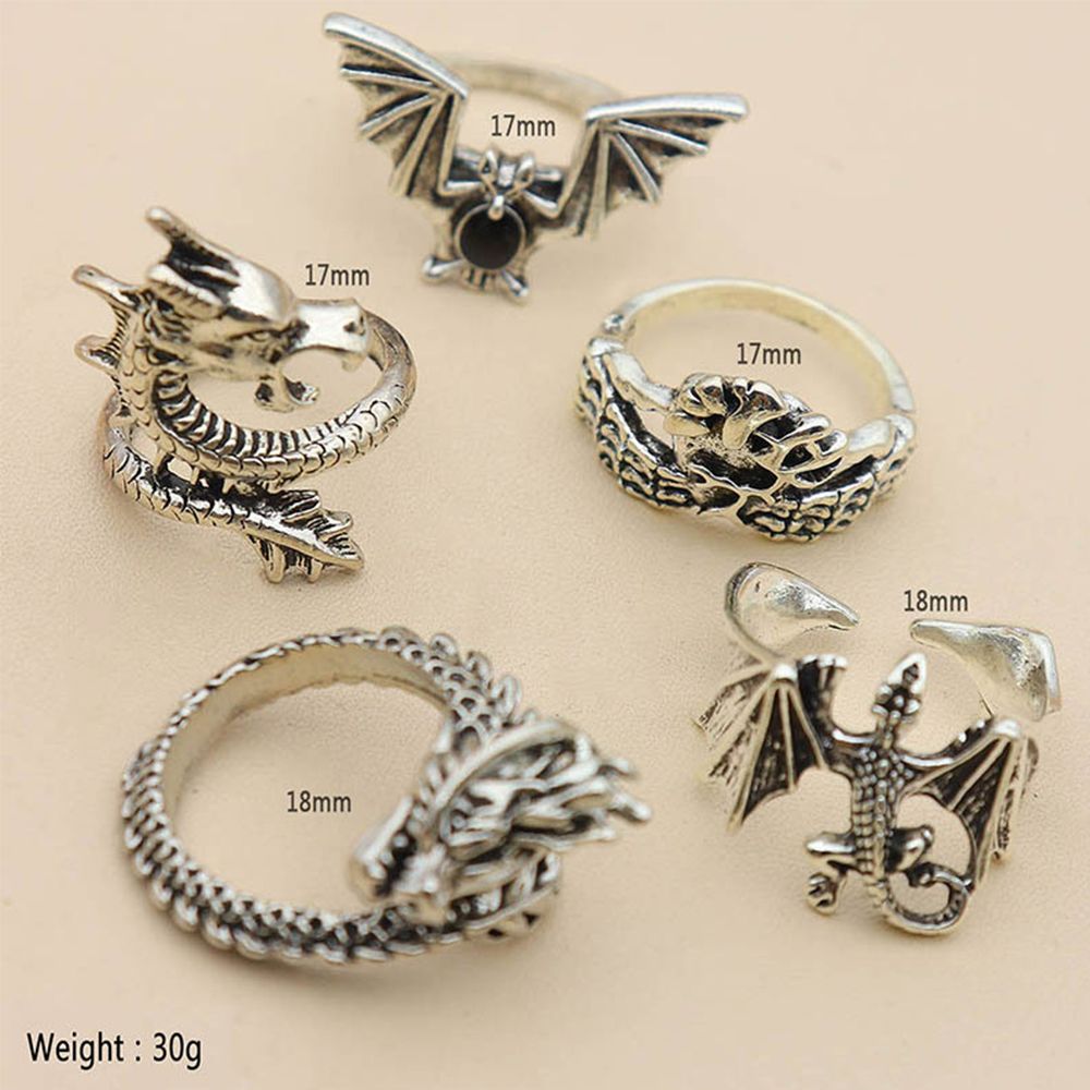 Dragon Ring Set (Black)