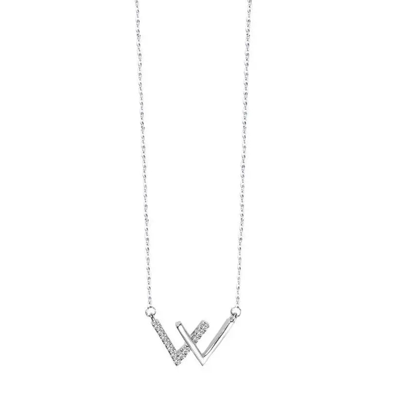 W Letter Necklace