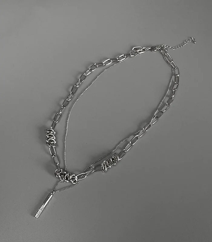 Sereia Layered Silver Necklace