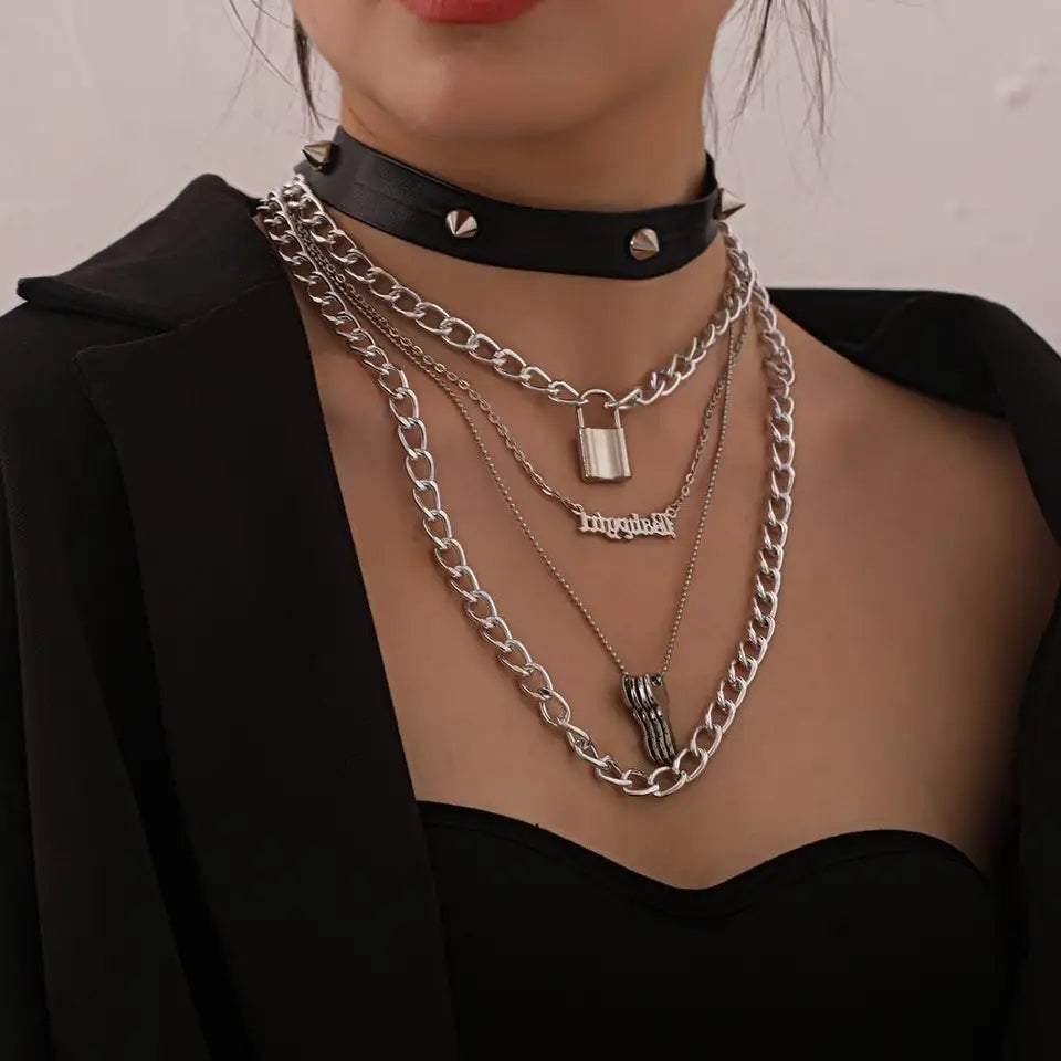 Layered Goth Necklace