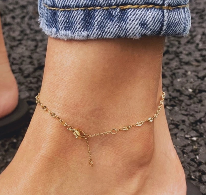 Twist Anklet (Stainless Steel)