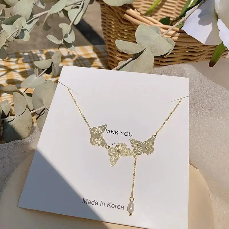 Fairycore Butterfly Necklace