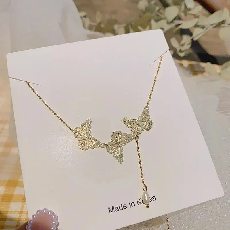 Fairycore Butterfly Necklace