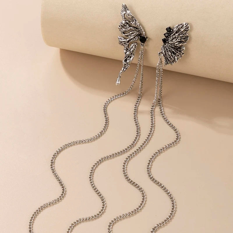 Long Butterfly Earrings