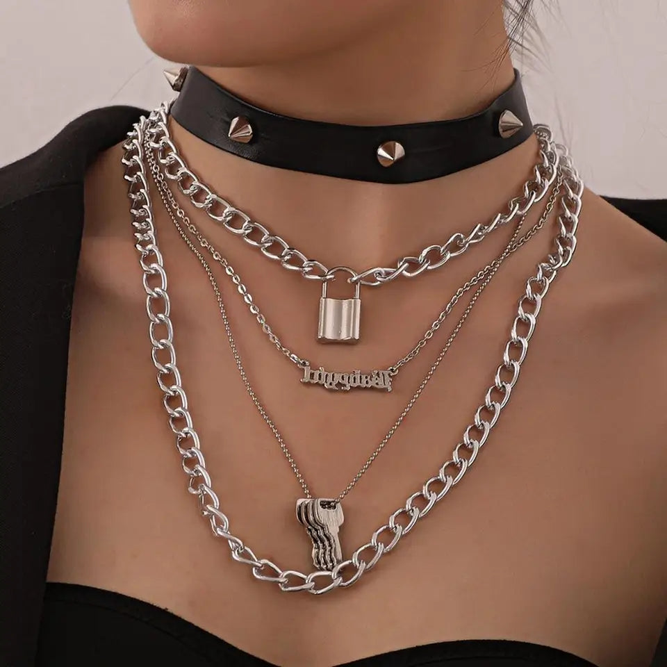 Layered Goth Necklace