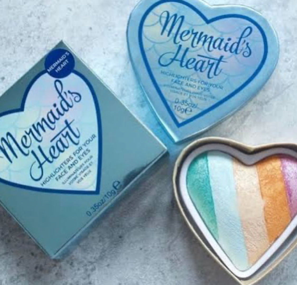 Mermaid Heart Highlighter for your eyes and face