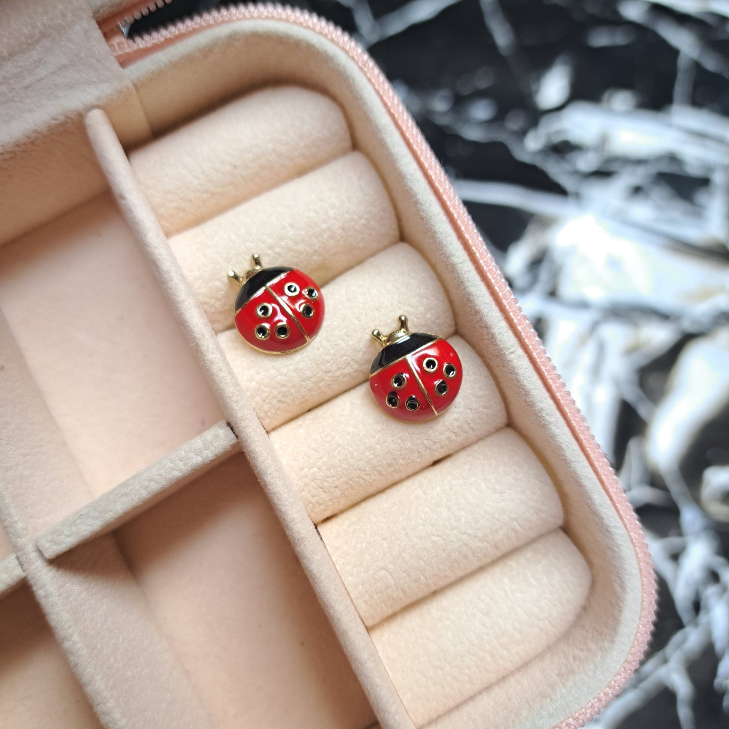 Lady Bug Studs