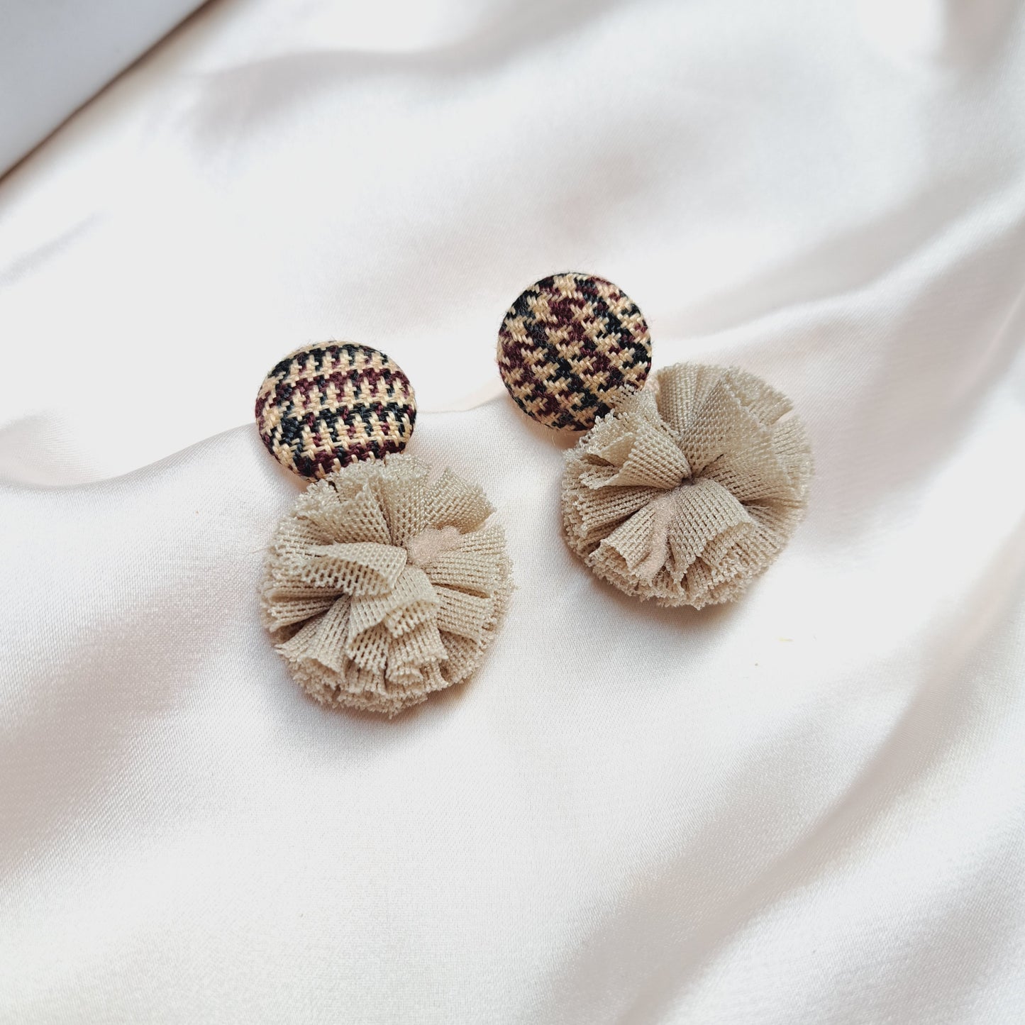 Nude Check Earrings