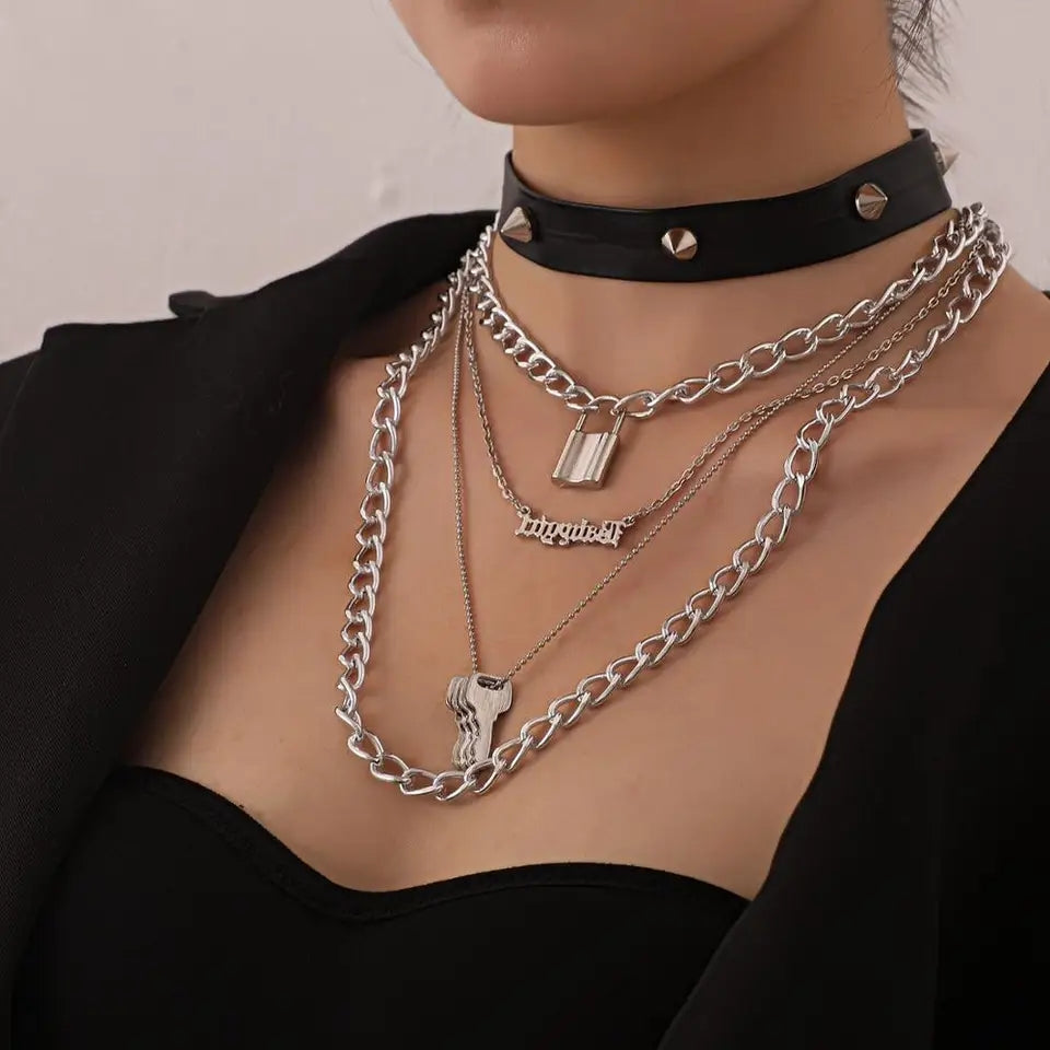 Layered Goth Necklace