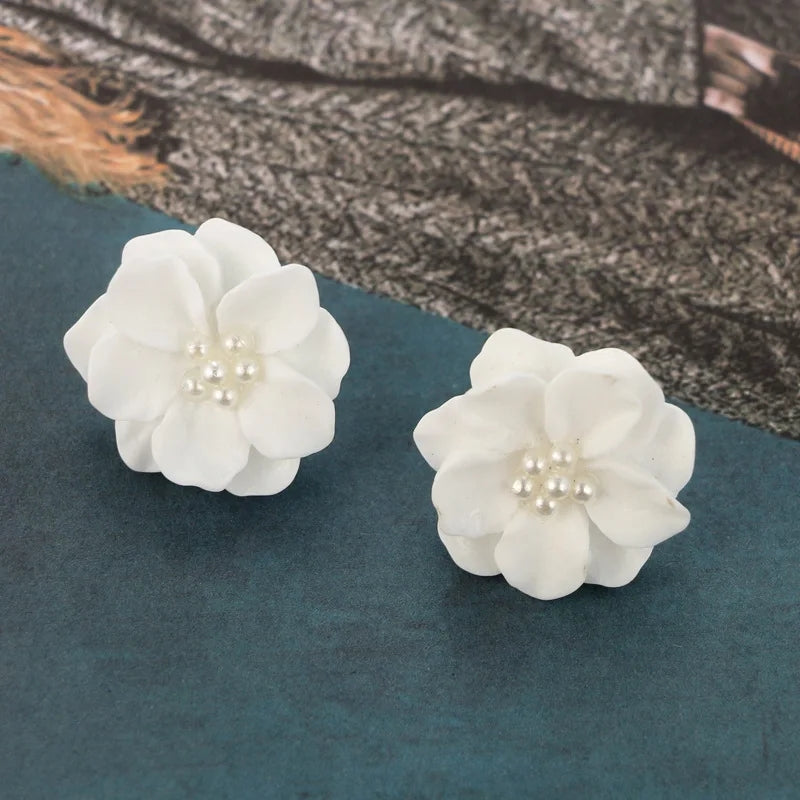 White Flower Studs