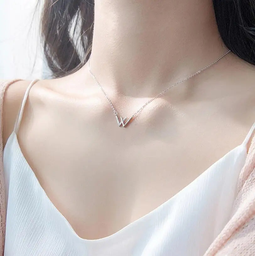 W Letter Necklace