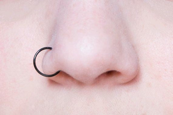 Simple Nose Ring Lock Design (Stainless Steel)