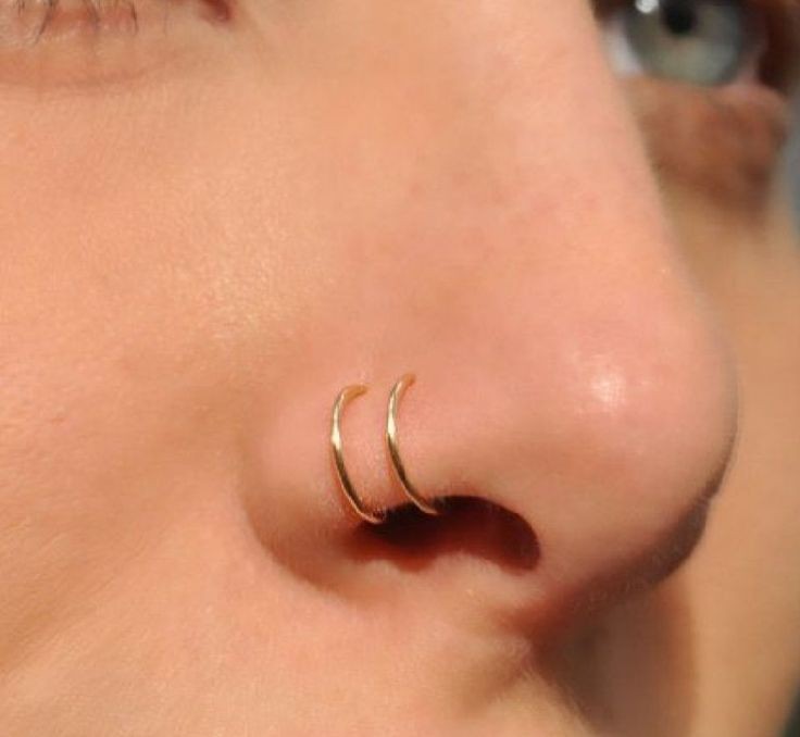 Spiral Double Effect Nose Ring (Stainless Steel)