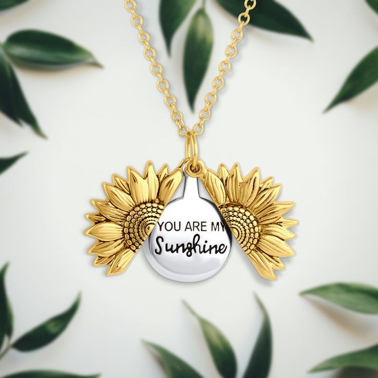 You Are My Sunshine Necklace (Stainless Steel)