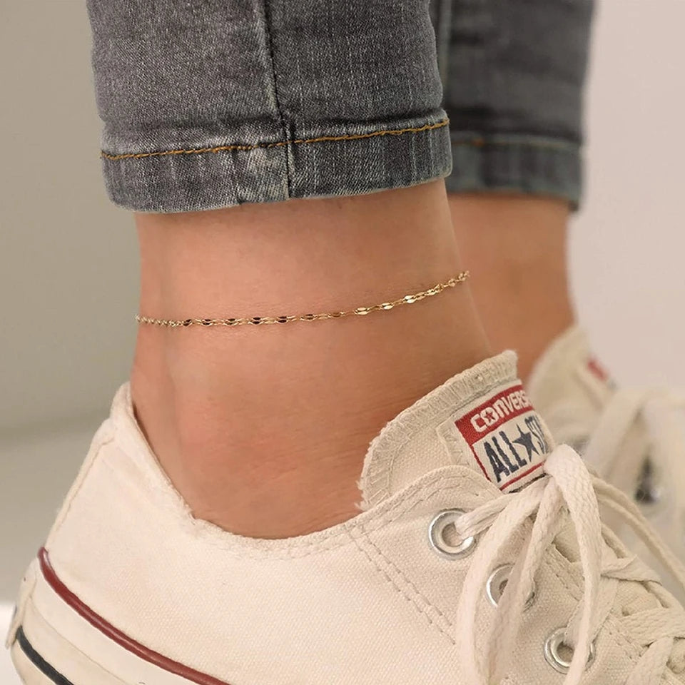 Twist Anklet (Stainless Steel)