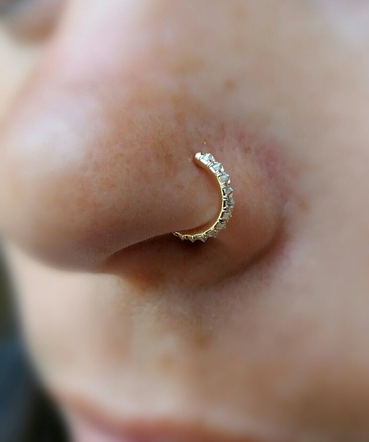 Crystal Nose Ring (Stainless Steel)