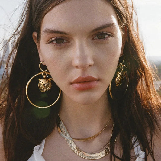 Lion Earrings