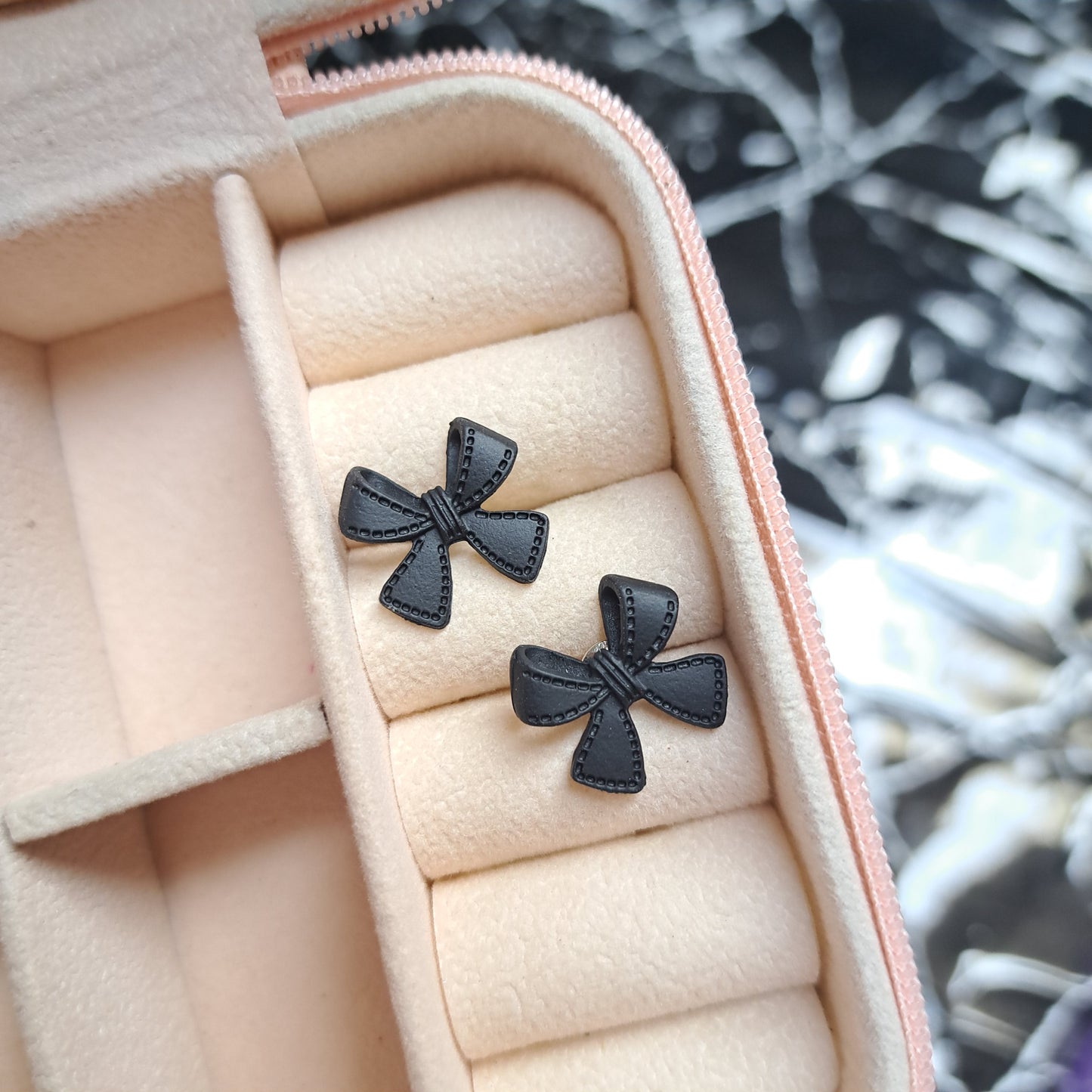 Coquette Inspired Bow Studs