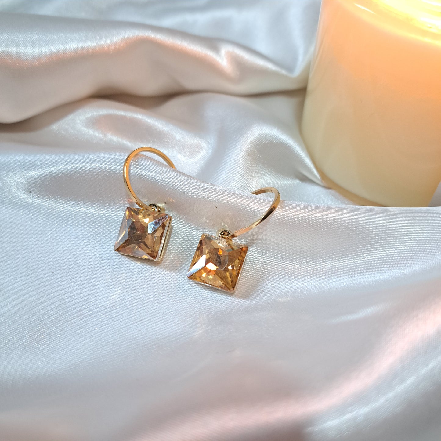 Champagne Crystal Earrings