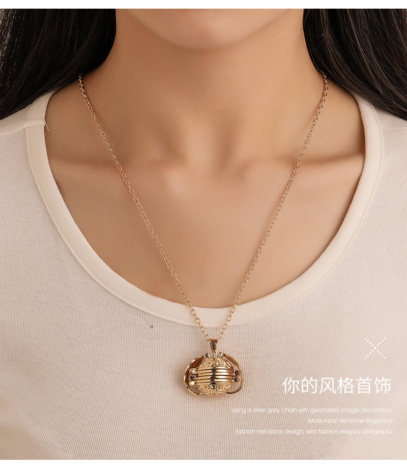 Golden Snitch Photo Necklace