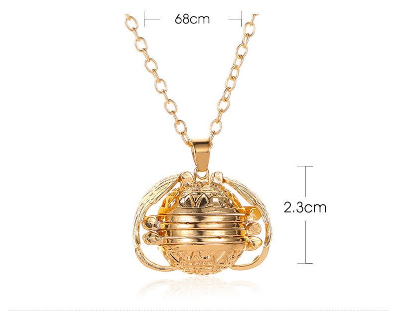 Golden Snitch Photo Necklace